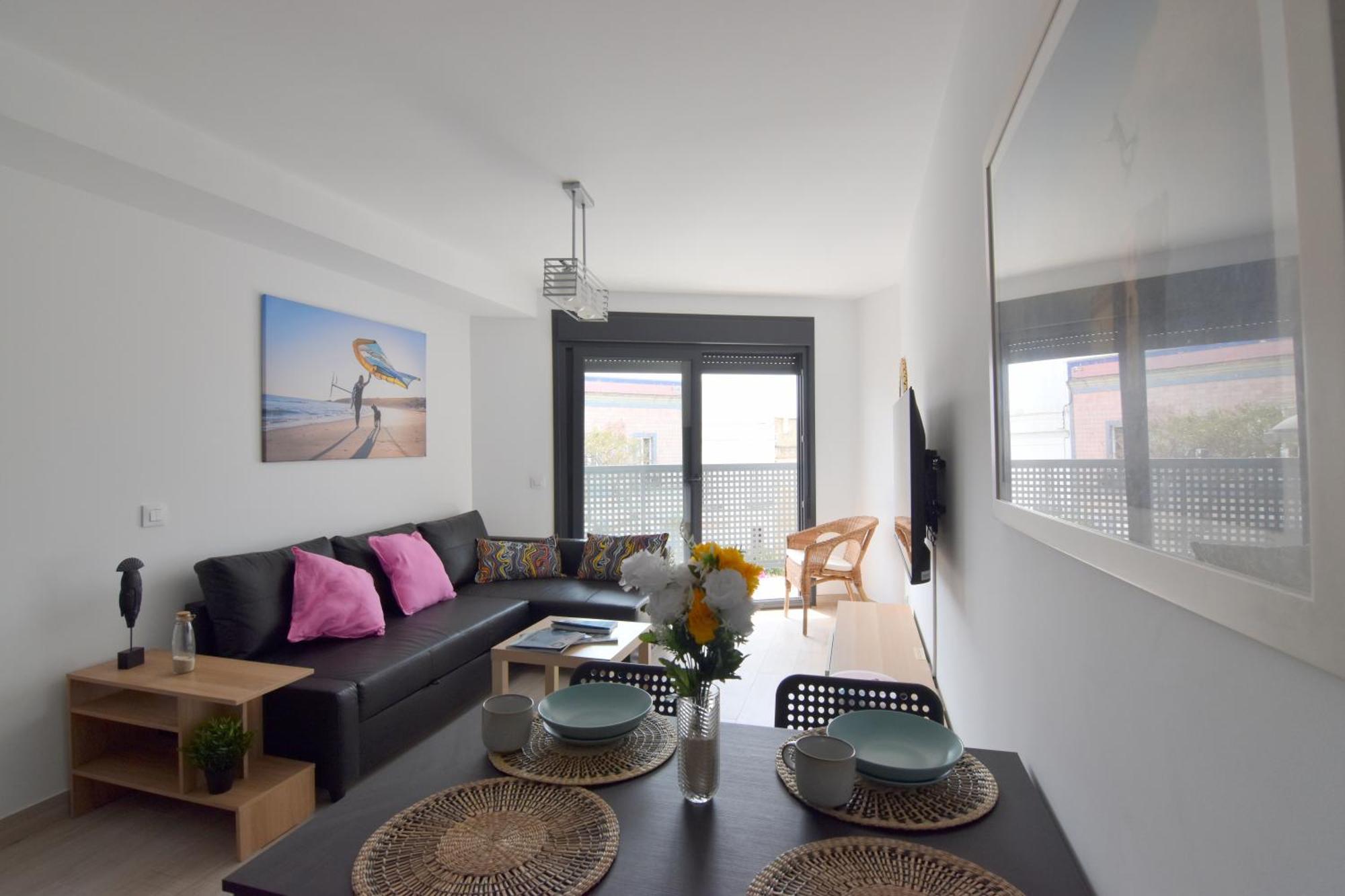 Complete Apartment In Tarifa Center Bagian luar foto